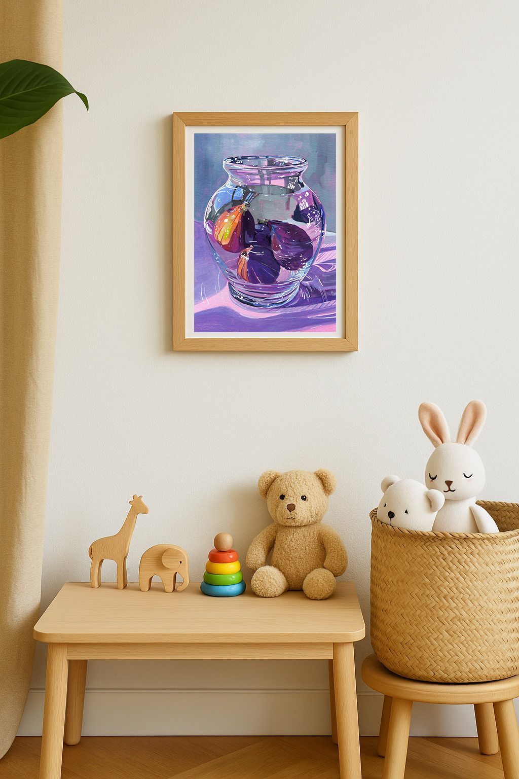 Figs on Purple Art Print