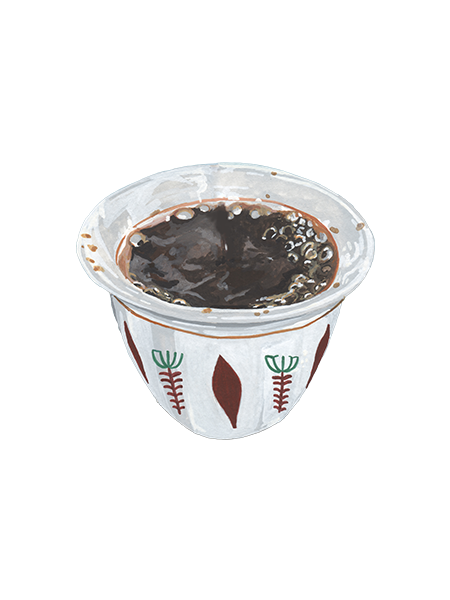 Finjan Ahwe (Coffee Cup) Sticker