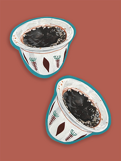 Finjan Ahwe (Coffee Cup) Sticker
